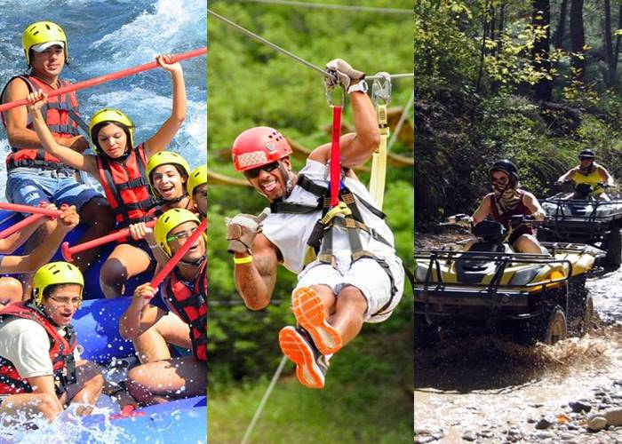 Kemer Rafting & Zipline and ATV Tour-3-in-1 Adventure